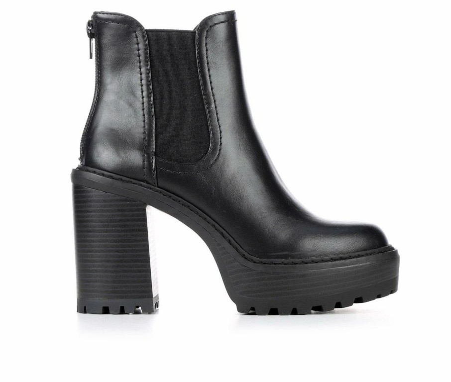 Heeled Boots * | Cheapest Women'S Madden Girl Kamora Platform Booties Black