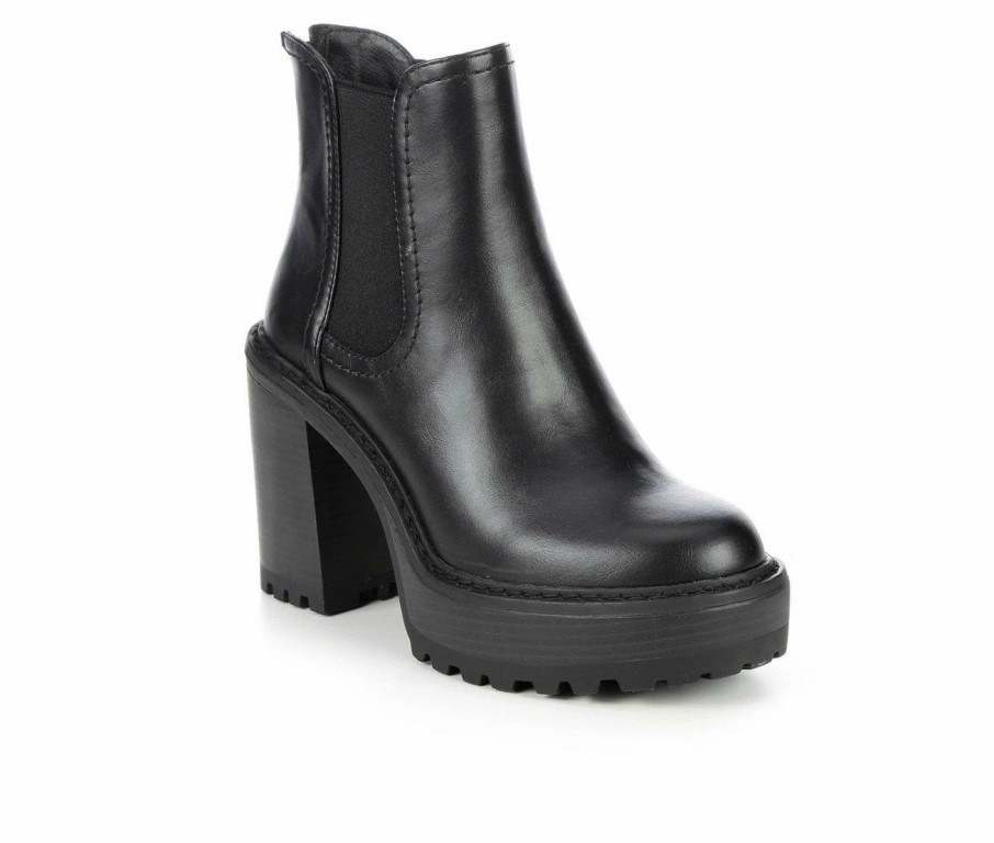 Heeled Boots * | Cheapest Women'S Madden Girl Kamora Platform Booties Black