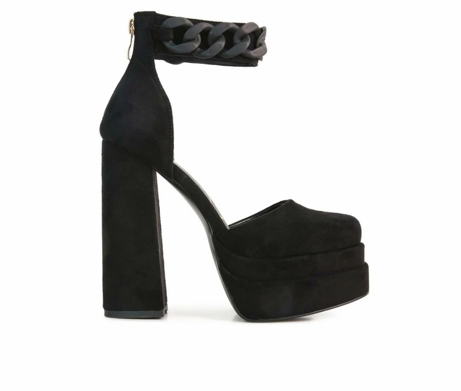 Pumps * | Top 10 Women'S London Rag Golden Hour Platform Pumps Black