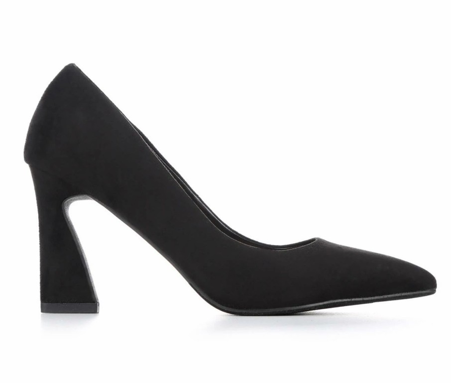 Pumps * | Best Sale Women'S Delicious Unzip-S Pumps Black Micro