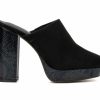 Block Heels * | Deals Women'S Gabrielle Union Mykayla Heeled Clogs Black