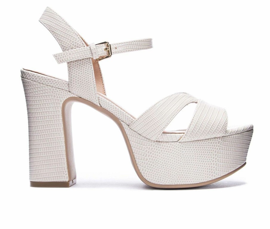 Heeled Sandals * | Buy Women'S Chinese Laundry Daydreamer Platform Heels Ecru