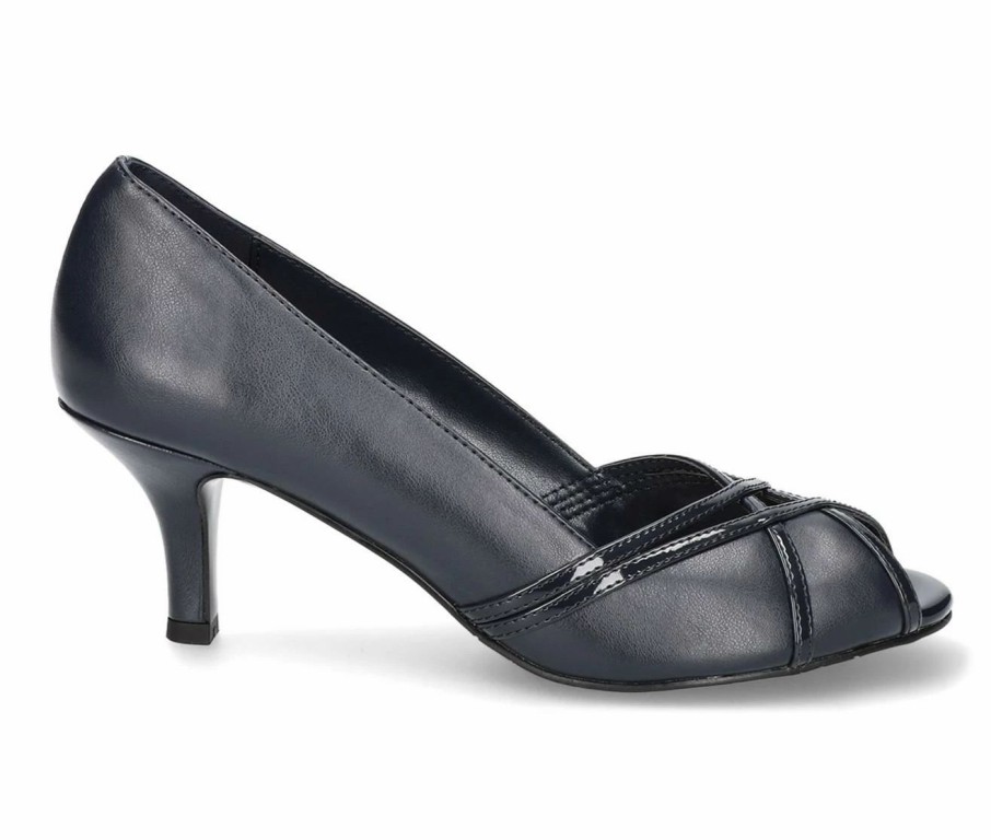 Pumps * | Cheapest Women'S Easy Street Celeste Pumps Navy