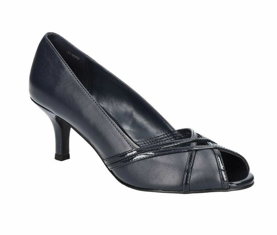 Pumps * | Cheapest Women'S Easy Street Celeste Pumps Navy