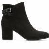 Heeled Boots * | Brand New Women'S Solanz Carolann Heeled Booties Black