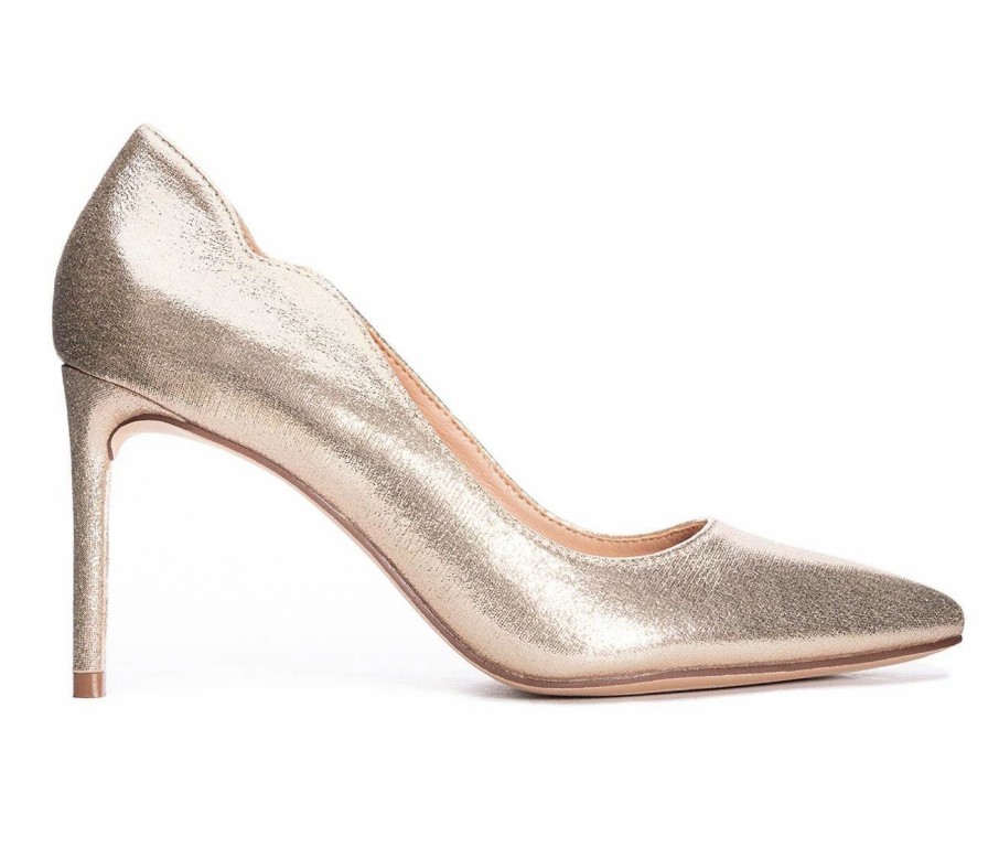 Pumps * | Cheap Women'S Chinese Laundry Rya Pumps Lt Gold