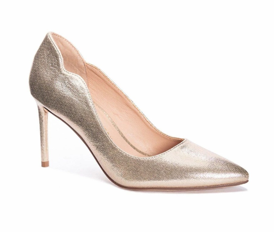 Pumps * | Cheap Women'S Chinese Laundry Rya Pumps Lt Gold