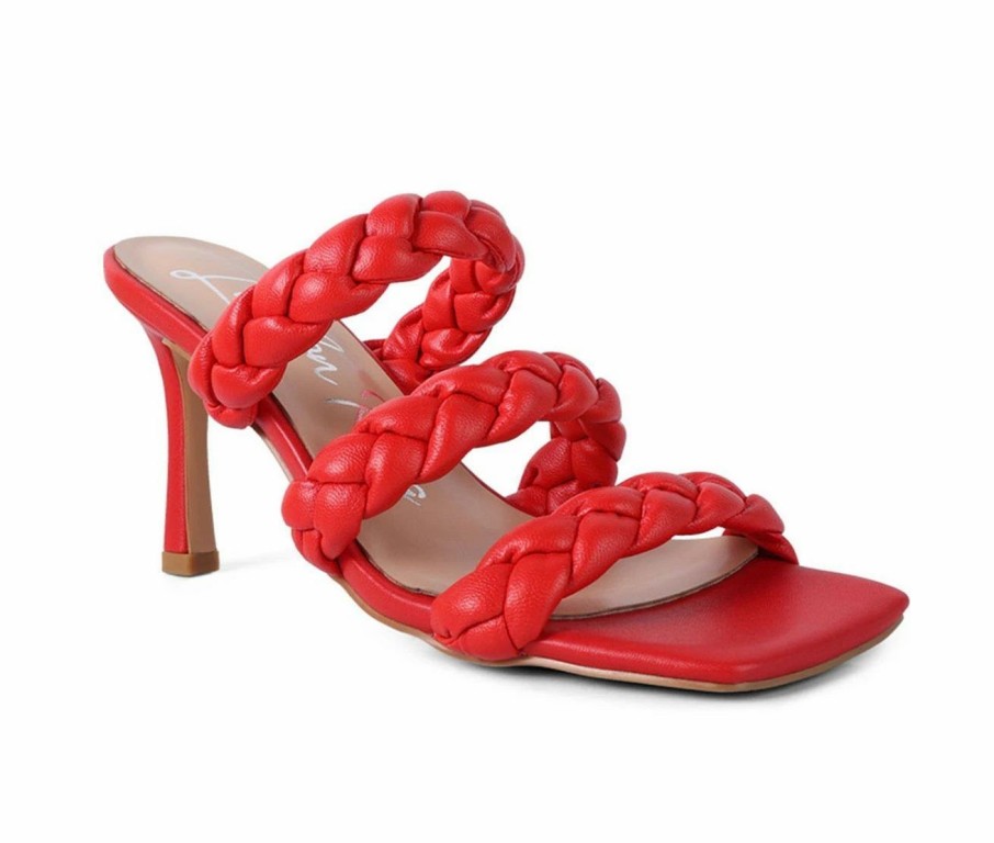 Stiletto Heels * | Coupon Women'S London Rag High Bae Dress Sandals Red