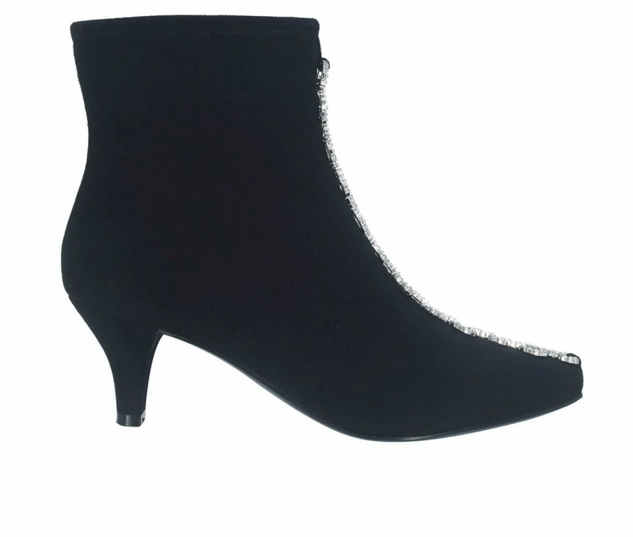 Heeled Boots * | Outlet Women'S Impo Naja Chain Ii Heeled Booties Black