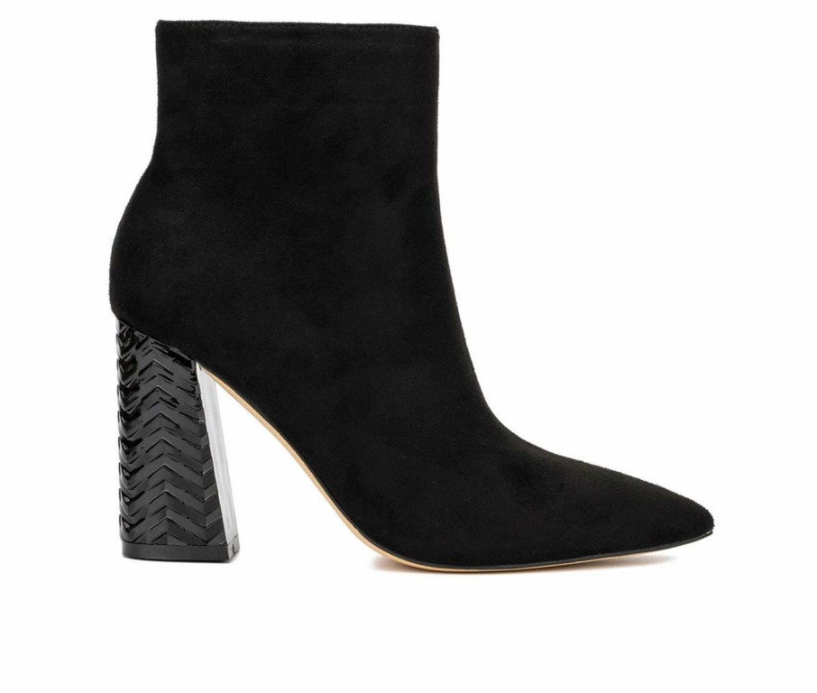 Heeled Boots * | Top 10 Women'S New York And Company Zhuri Heeled Booties Black