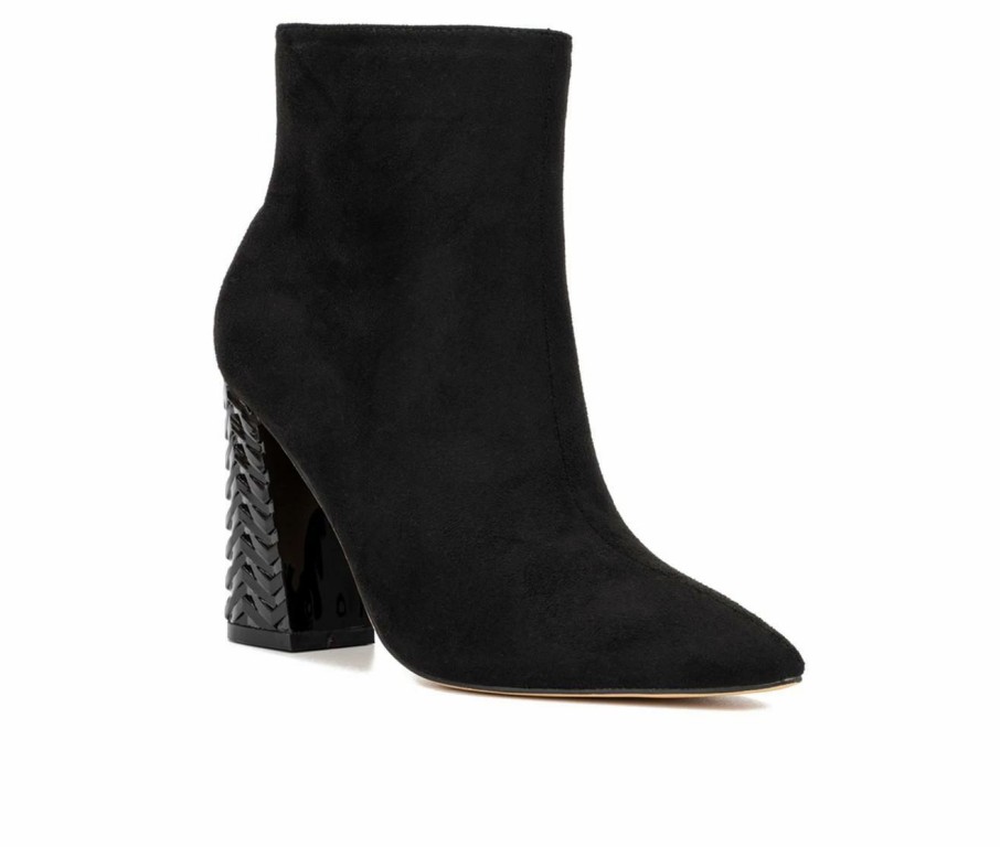 Heeled Boots * | Top 10 Women'S New York And Company Zhuri Heeled Booties Black