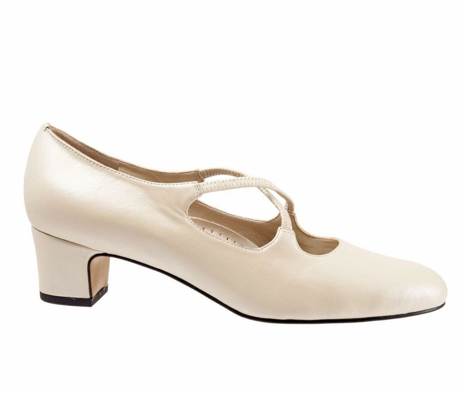 Pumps * | Buy Women'S Trotters Jamie Pumps White Pearl