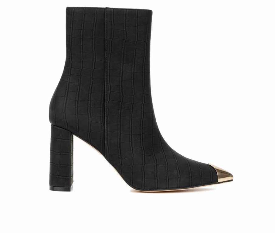 Heeled Boots * | Coupon Women'S New York And Company Kyla Heeled Booties Black