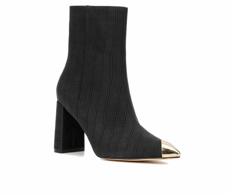 Heeled Boots * | Coupon Women'S New York And Company Kyla Heeled Booties Black