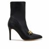 Heeled Boots * | New Women'S Xoxo Nigel Mid Calf Stiletto Booties Black