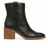 Heeled Boots * | Coupon Women'S Zodiac Livie Western Booties Black Leather