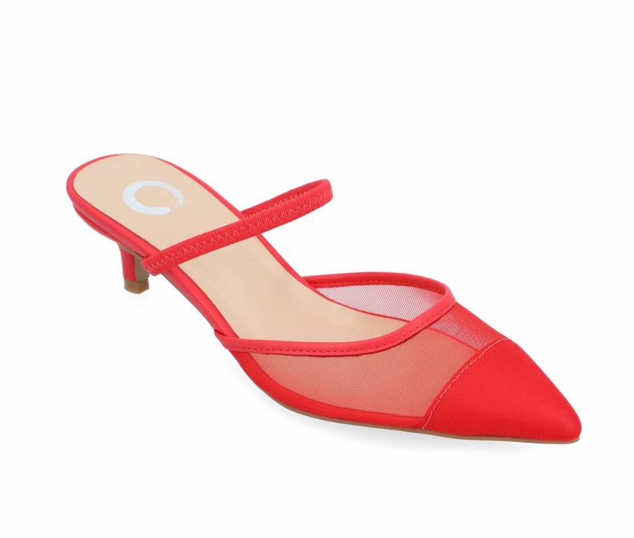 Pumps * | Hot Sale Women'S Journee Collection Allana Pumps Red