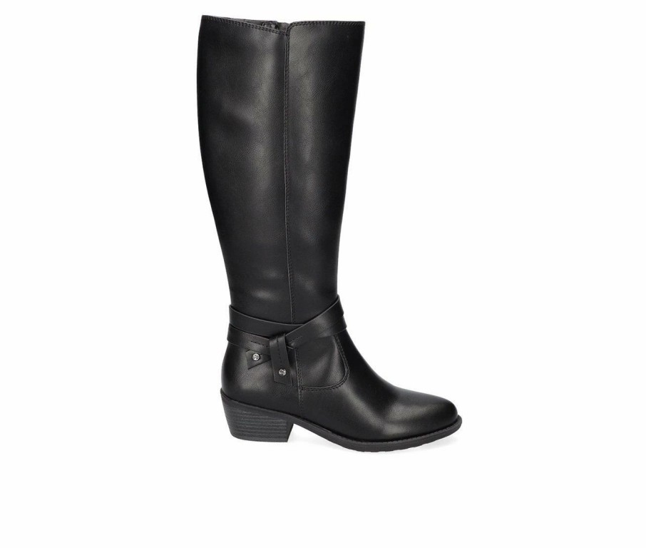 Knee High And Riding Boots * | Wholesale Women'S Easy Street Anissa Knee High Boots Black