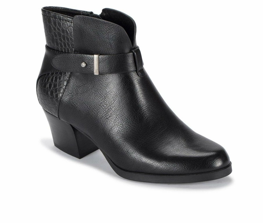 Heeled Boots * | Hot Sale Women'S Baretraps Lane Heeled Booties Black