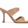 Stiletto Heels * | Promo Women'S Nine West Sashah Heeled Dress Sandals Light Natural