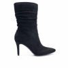 Heeled Boots * | Cheap Women'S Cl By Laundry Refine Chic Suede Mid Calf Boots Black