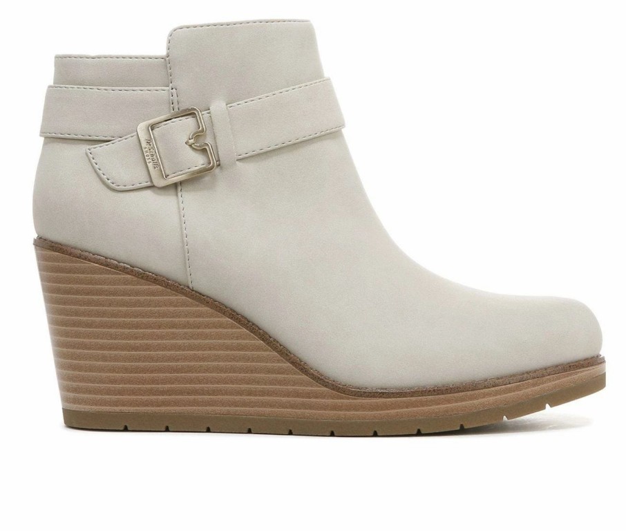 Heeled Boots * | Best Reviews Of Women'S Dr. Scholls One Up Wedged Booties Oyster Grey