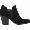 Ankle Boots And Booties * | Brand New Women'S Y-Not Deluxe Heeled Booties Black Nub