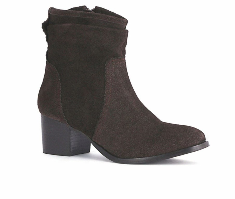 Ankle Boots And Booties * | Best Reviews Of Women'S Rag & Co Bowie Heeled Booties Dk Brown