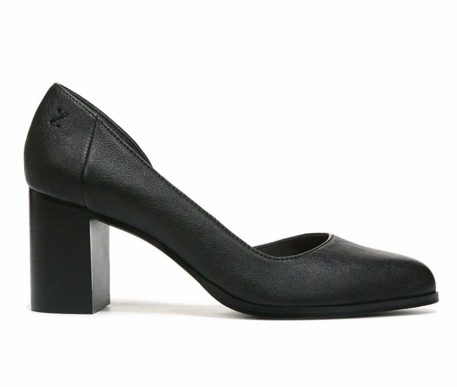 Pumps * | Promo Women'S Zodiac Gracie Pumps Black Leather