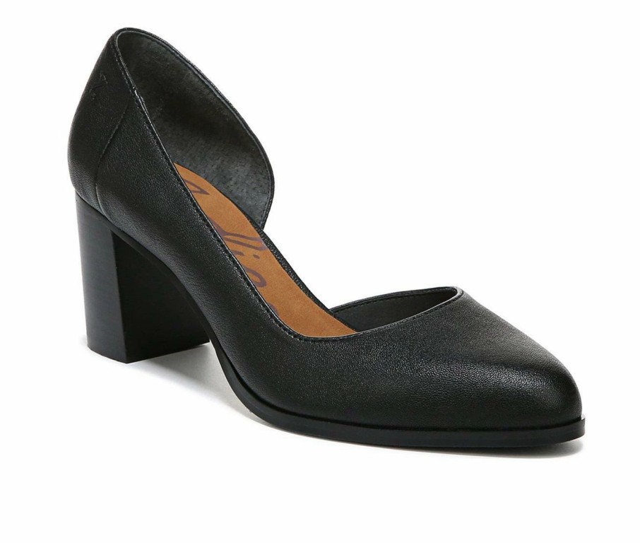 Pumps * | Promo Women'S Zodiac Gracie Pumps Black Leather