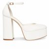 Pumps * | Best Reviews Of Women'S Madden Girl Dion Mary Jane Platform Pumps White Pari