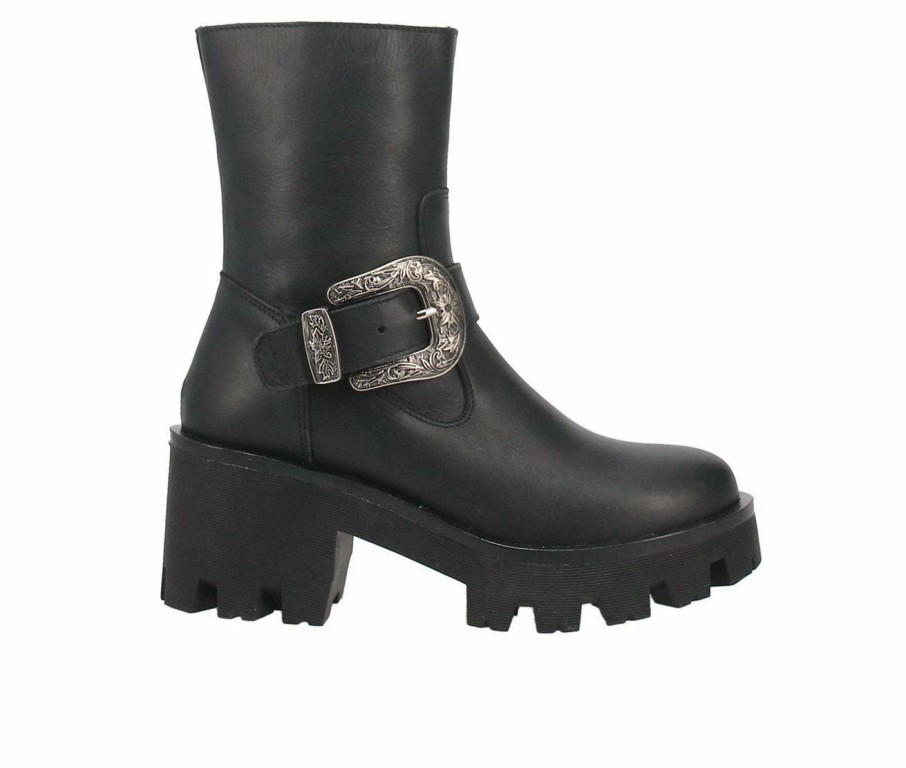 Heeled Boots * | Outlet Women'S Dingo Boot Boot Hill Booties Black