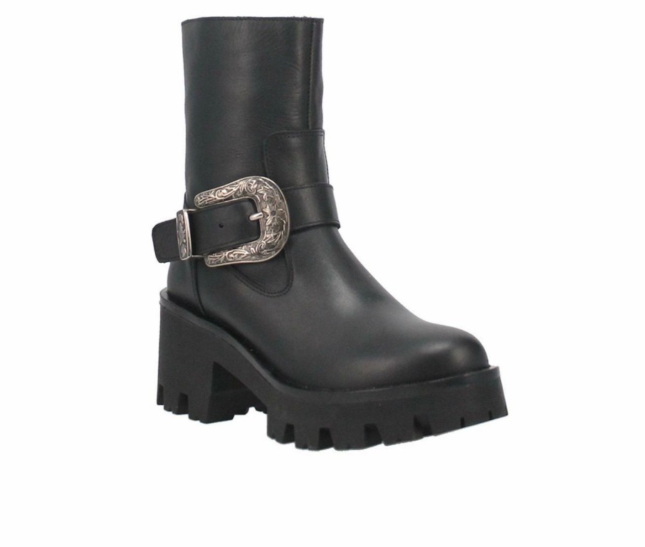 Heeled Boots * | Outlet Women'S Dingo Boot Boot Hill Booties Black