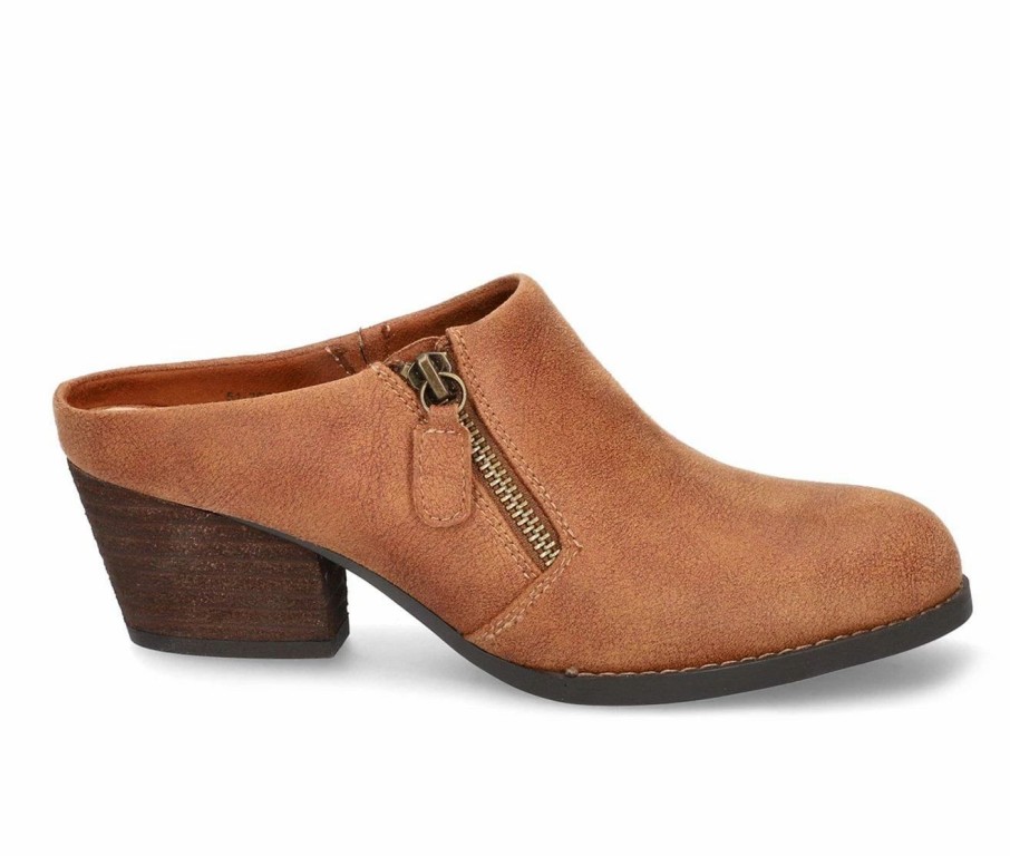 Heeled Boots * | Hot Sale Women'S Bella Vita Carlene Mule Booties Caramel