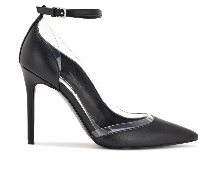 Pumps * | Discount Women'S Nine West Freze Pumps Black/Clear