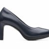 Pumps * | Budget Women'S Clarks Ambyr Joy Pumps Navy Leather