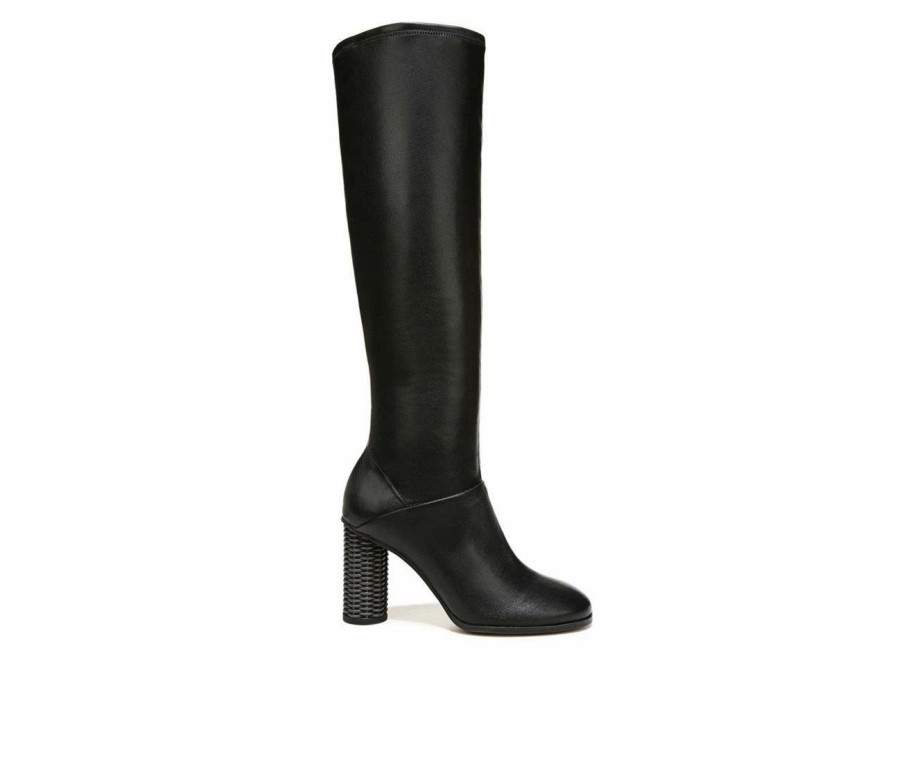 Heeled Boots * | Buy Women'S Franco Sarto Cindy Tall Knee High Heeled Boots Black