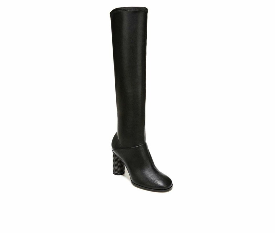 Heeled Boots * | Buy Women'S Franco Sarto Cindy Tall Knee High Heeled Boots Black