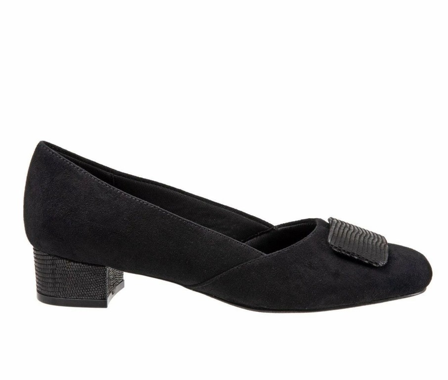 Block Heels * | Promo Women'S Trotters Delse Pumps Black