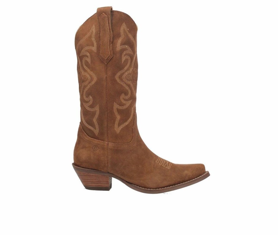 Knee High And Riding Boots * | Wholesale Women'S Dingo Boot Out West Western Boots Camel