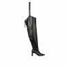 Heeled Boots * | Outlet Women'S Fashion To Figure Krista Xwc Knee High Heeled Boots Black Wide