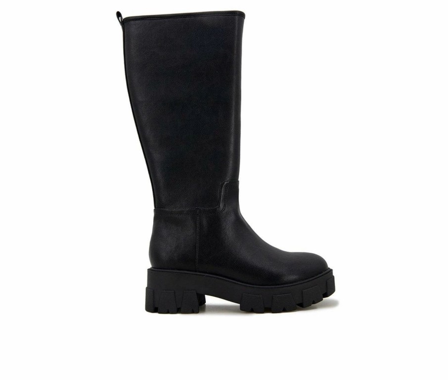 Knee High And Riding Boots * | Discount Women'S Unionbay Focus Knee High Boots Black