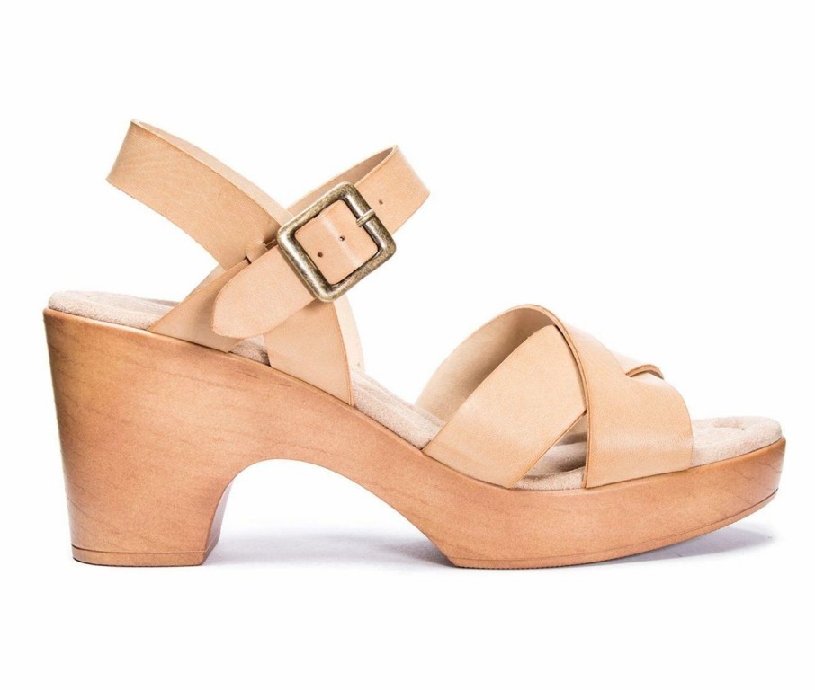 Heeled Sandals * | Flash Sale Women'S Cl By Laundry Amiya Platform Heels Pale Nude