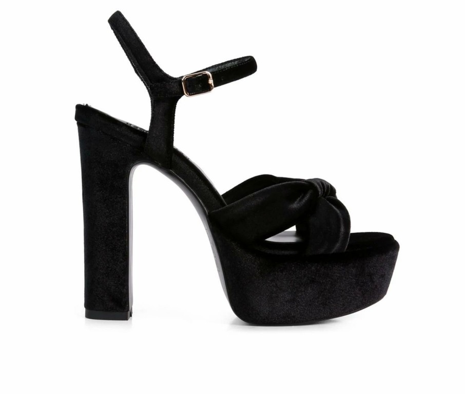 Platform Heels * | Cheapest Women'S Rag & Co Liddel Dress Sandals Black