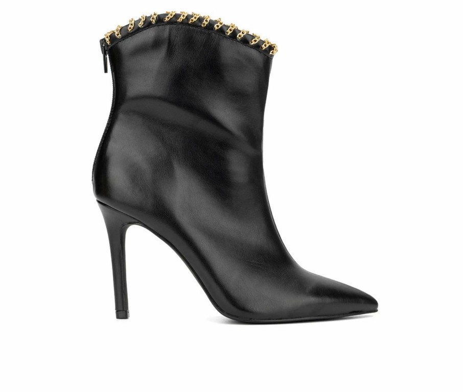 Heeled Boots * | Best Reviews Of Women'S New York And Company Deborah Heeled Booties Black