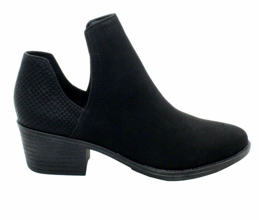 Heeled Boots * | Wholesale Women'S Volatile Chronicle Heeled Booties Black