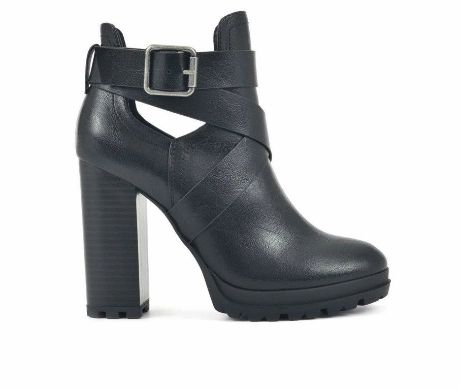 Ankle Boots And Booties * | Outlet Women'S Seven Dials Huntley Platform Booties Black