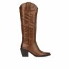 Heeled Boots * | Best Reviews Of Women'S Torgeis Arizona Western Boots Brown