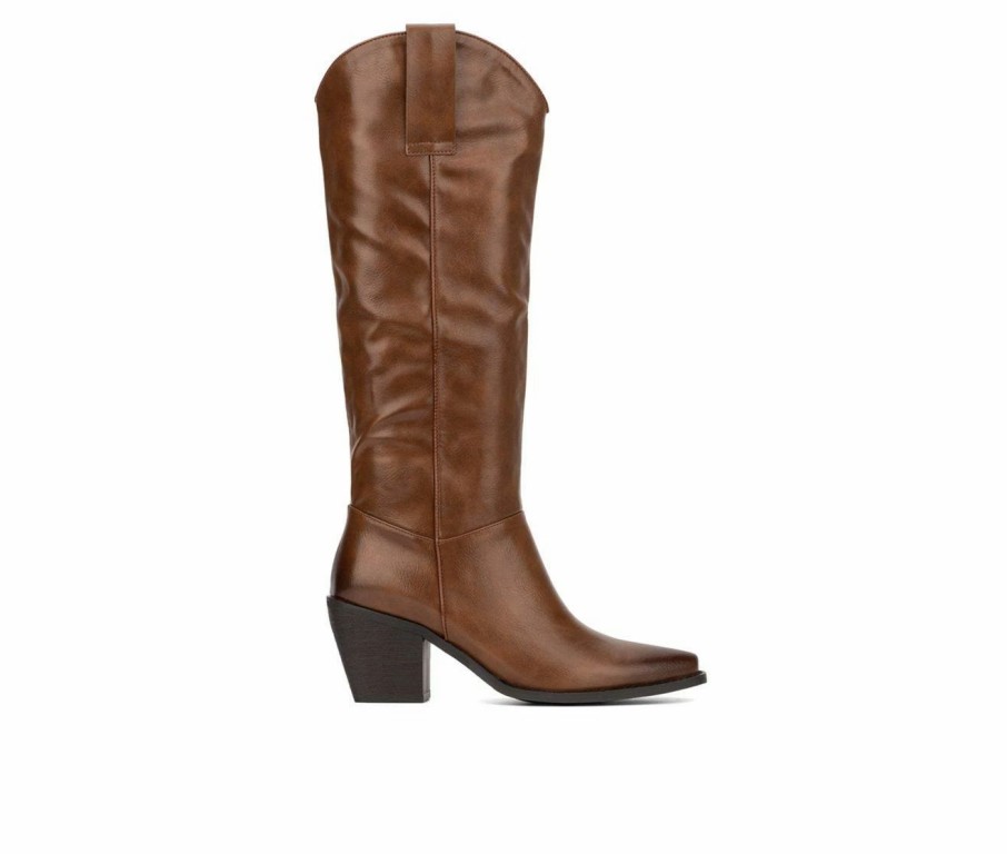 Heeled Boots * | Best Reviews Of Women'S Torgeis Arizona Western Boots Brown