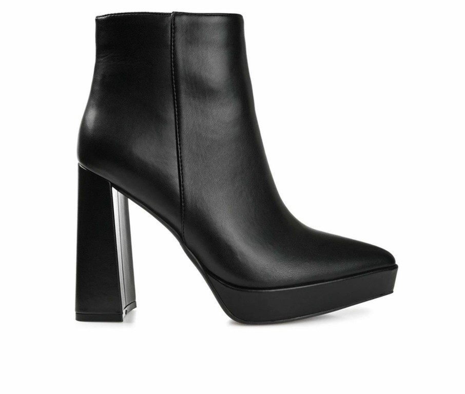 Heeled Boots * | Top 10 Women'S Journee Collection Marnnie Heeled Platform Booties Black